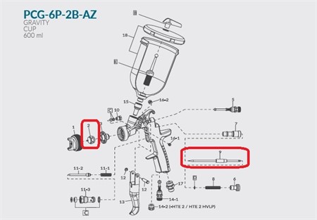 Nozzle + Needle Set 1,0